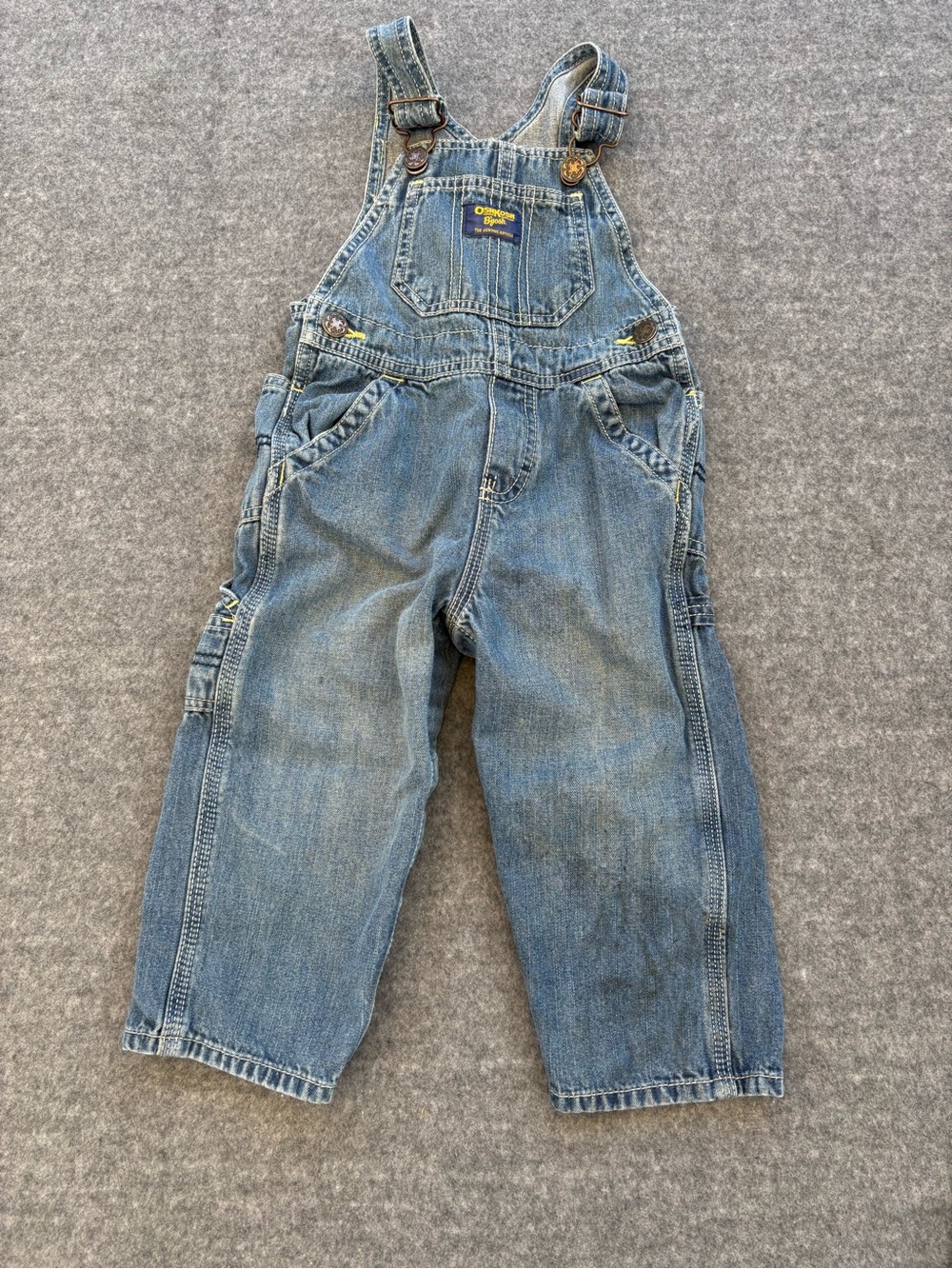 OshKosh B'gosh blue denim overalls size 24 months